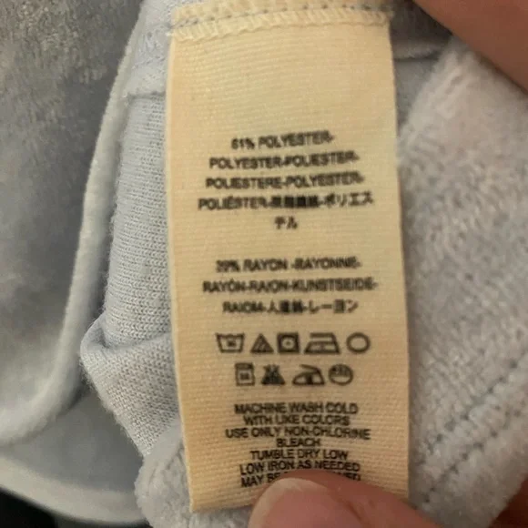 Free People Velvet Milan Sweatshirt, size Small. - Picture 3 of 8